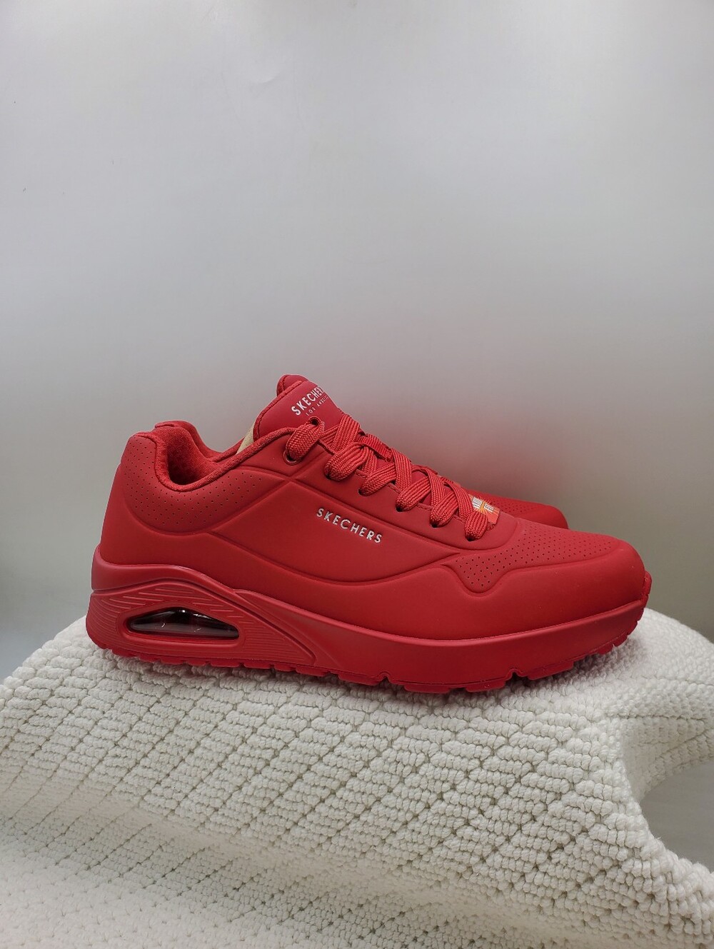 Skechers Red Air-Cushioned Sneaker